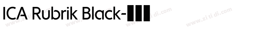 ICA Rubrik Black字体转换